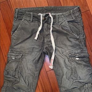 True religion cargo pants corduroy material sz 36